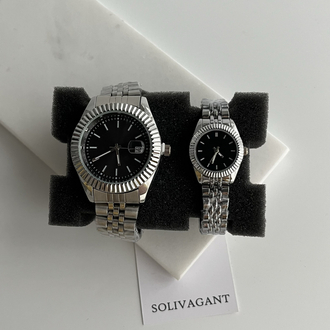 MAİN | Silver Black Kol Saati '' YENİ SEZON ÇİFT