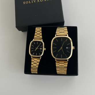 SOLIVAGANT | Gold Black Kol Saati '' YENİ SEZON ÇİFT
