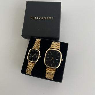 SOLIVAGANT | Gold Black Kol Saati '' YENİ SEZON ÇİFT