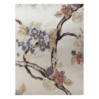 Botanical Saten Karışımlı Floral Yastık Kılıfı (50x50 cm)