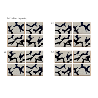 Liquid Geometry - Modüler Tufting Halı (El Yapımı)