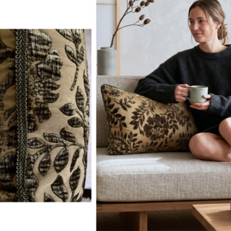 Heritage Çift Taraflı Vintage Jakar Bel Yastığı Kılıfı