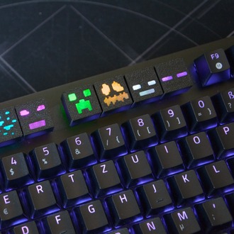 Minecraft Keycaps Moblar - Klavye Tuş Takımı