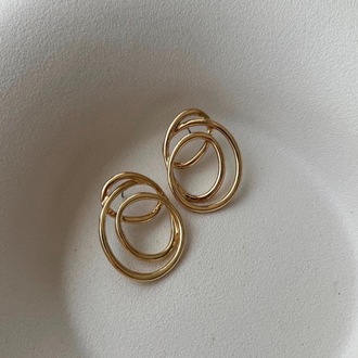 Gold Altın Kaplama Marka Küpe