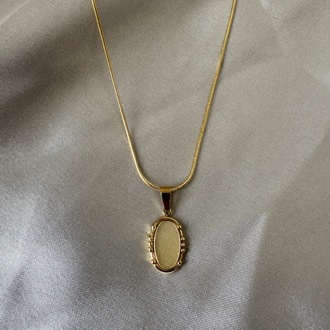 Çelik gold kolye