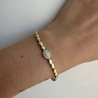 Xuping 14 k gold renginde bileklik