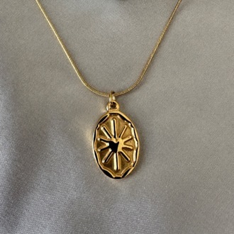 Çelik gold kolye 