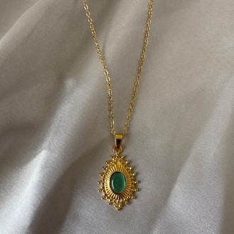 Çelik gold kolye