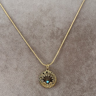 Çelik gold kolye