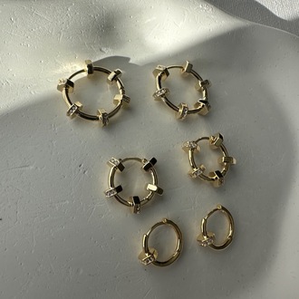 Vip 14 k renginde 6 lı küpe seti