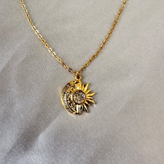 Çelik gold kolye