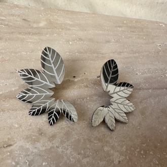Çelik silver küpe