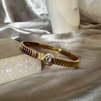 Çelik gold taşlı 6 mm kelepçe