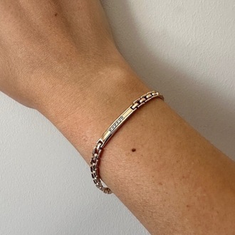 Xuping rose gold 4 mm bileklik