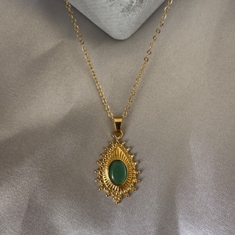 Çelik gold kolye