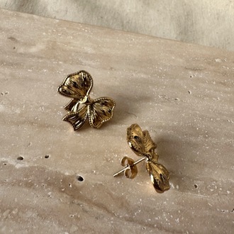 Çelik gold küpe