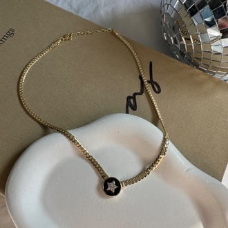 14k Vip Yıldız Desen Kolye