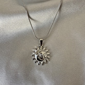 Çelik silver kolye