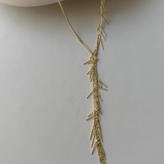Xuping 14 k gold renginde Y kolye