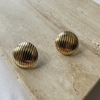 Çelik gold küpe