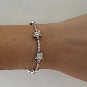 Xuping silver renginde yıldızlı bileklik