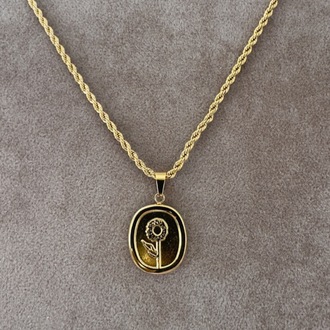 Çelik gold kolye