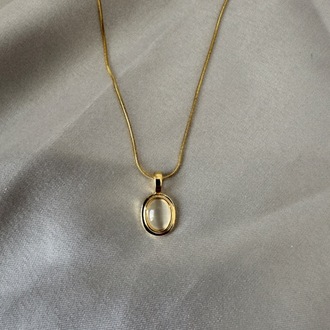Çelik gold kolye