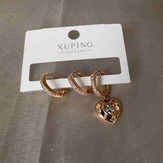 Vip rose gold 3 lü küpe set