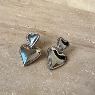Çelik silver küpe