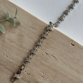 Xuping Silver Renk Yıldız Desen Bileklik