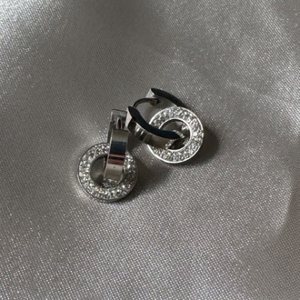 Çelik silver küpe