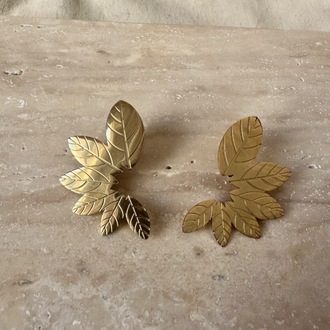 Çelik gold küpe