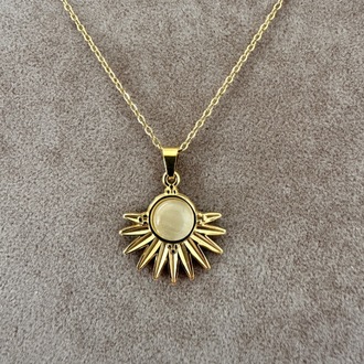 Çelik gold kolye