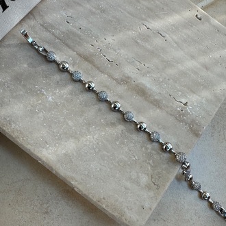Xuping Silver Yuvarlak Desen Bileklik