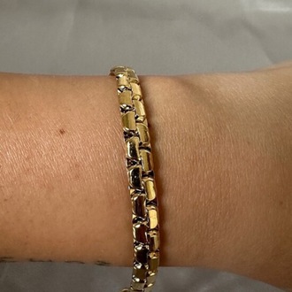 Çelik gold 6 mm bileklik
