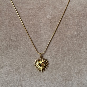 Çelik gold kolye