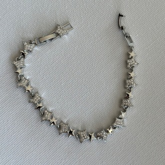 Xuping Silver Renk Yıldız Desen Bileklik