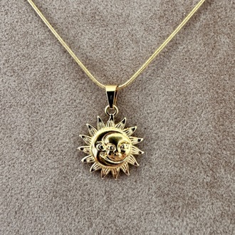 Çelik gold kolye