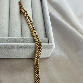 Çelik gold 7 mm bileklik