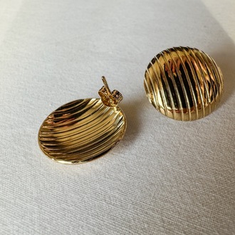 Çelik gold küpe