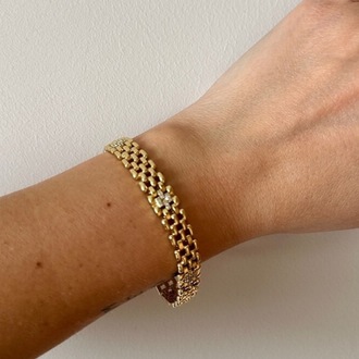 Xuping 14 k gold 10 mm bileklik