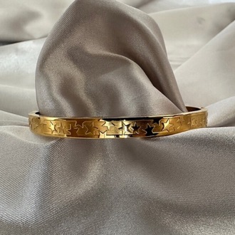 Çelik gold yıldız desen 6 mm kelepçe