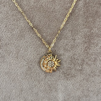 Çelik gold kolye
