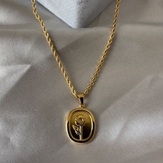 Çelik gold kolye