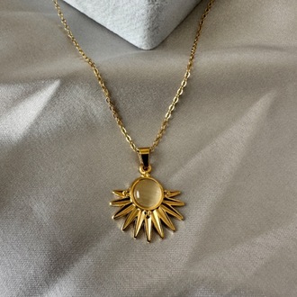 Çelik gold kolye