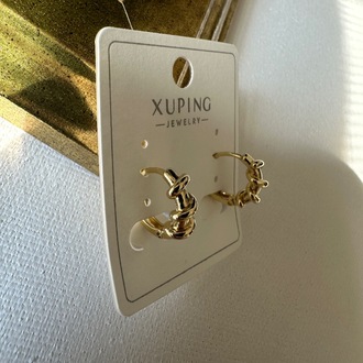 Xuping 14 k mini halka küpe 12 mm
