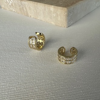 Vip Gold Kıkırdak Earcuff ( Tekli ) 