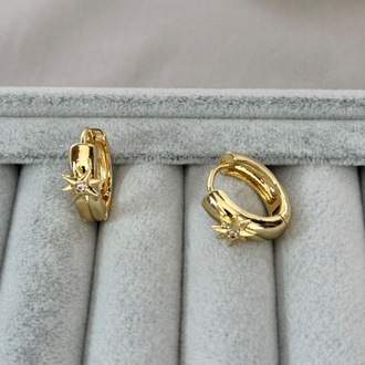 Çelik gold küpe