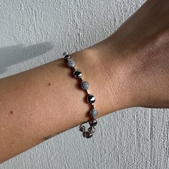 Xuping Silver Yuvarlak Desen Bileklik