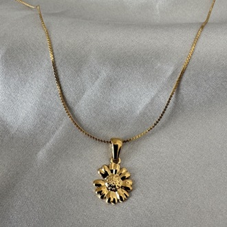 Çelik gold kolye